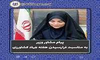 پیام مشاور وزیر به مناسبت فرارسیدن هفته جهاد کشاورزی 